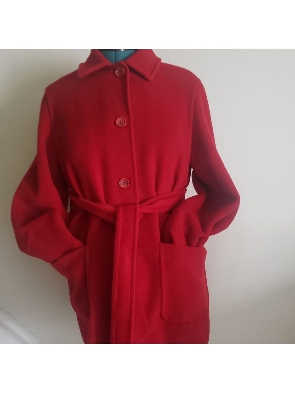 HP. Cinzia Rocca Fodera Bemberg Wool And Cashmere Coat - Picture 7 of 14